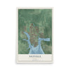 Niceville, Florida map print, 12" x 18" Archival Matte Print mockup