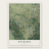 Old Miakka, Florida map print, the full design