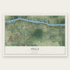 Olga, Florida map print, the full design