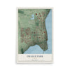 Orange Park, Florida map print, 12" x 18" Archival Matte Print mockup