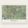Orlovista, Florida map print, the full design