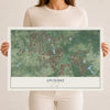 Oviedo, Florida map print, 12" x 18" Archival Matte Print mockup