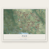 Pace, Florida map print, the full design