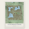 Palm Springs North, Florida map print, the full design