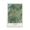 Paxton, Florida map print, 12" x 18" Archival Matte Print mockup