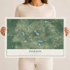 Pierson, Florida map print, 12" x 18" Archival Matte Print mockup