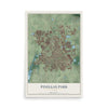 Pinellas Park, Florida map print, 12" x 18" Archival Matte Print mockup