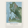 Punta Rassa, Florida map print, the full design