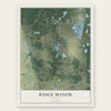 Ridge Manor, Florida map print, the full design