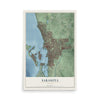 Sarasota, Florida map print, 12" x 18" Archival Matte Print mockup