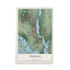 Seminole, Florida map print, 12" x 18" Archival Matte Print mockup