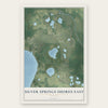 Silver Springs Shores East, Florida map print, the full design