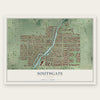 Southgate, Florida map print, the full design