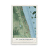 St. Lucie Village, Florida map print, 12" x 18" Archival Matte Print mockup