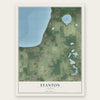 Stanton, Florida map print, the full design