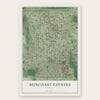 Suncoast Estates, Florida map print, the full design