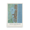 Sunny Isles Beach, Florida map print, 12" x 18" Archival Matte Print mockup