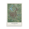 Tallahassee, Florida map print, 12" x 18" Archival Matte Print mockup