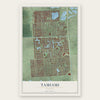 Tamiami, Florida map print, the full design