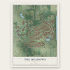 The Meadows, Florida map print, the full design