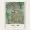 Union Park, Florida map print, the full design
