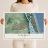 Vero Beach, Florida map print, 12" x 18" Archival Matte Print mockup