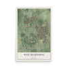 West Melbourne, Florida map print, 12" x 18" Archival Matte Print mockup