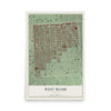 West Miami, Florida map print, 12" x 18" Archival Matte Print mockup
