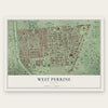 West Perrine, Florida map print, the full design