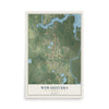 Wewahitchka, Florida map print, 12" x 18" Archival Matte Print mockup