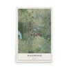 Wildwood, Florida map print, 12" x 18" Archival Matte Print mockup