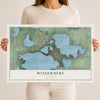 Windermere, Florida map print, 12" x 18" Archival Matte Print mockup