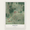 Wiscon, Florida map print, the full design