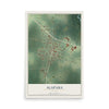 Alapaha, Georgia map print, 12" x 18" Archival Matte Print mockup