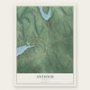 Antioch, Georgia map print, the full design