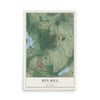 Ben Hill, Georgia map print, 12" x 18" Archival Matte Print mockup