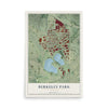 Berkeley Park, Georgia map print, 12" x 18" Archival Matte Print mockup
