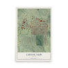 Capitol View, Georgia map print, 12" x 18" Archival Matte Print mockup