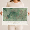 Cascade Avenue-Road, Georgia map print, 12" x 18" Archival Matte Print mockup