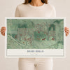 Dixie Hills, Georgia map print, 12" x 18" Archival Matte Print mockup