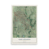 East Atlanta, Georgia map print, 12" x 18" Archival Matte Print mockup