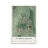 Fairburn Heights, Georgia map print, 12" x 18" Archival Matte Print mockup