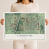 Hammond Park, Georgia map print, 12" x 18" Archival Matte Print mockup