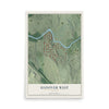Hanover West, Georgia map print, 12" x 18" Archival Matte Print mockup