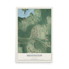 Huntington, Georgia map print, 12" x 18" Archival Matte Print mockup