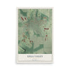Leila Valley, Georgia map print, 12" x 18" Archival Matte Print mockup