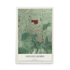 Lincoln Homes, Georgia map print, 12" x 18" Archival Matte Print mockup