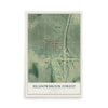 Meadowbrook Forest, Georgia map print, 12" x 18" Archival Matte Print mockup