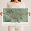 Mozley Park, Georgia map print, 12" x 18" Archival Matte Print mockup