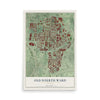 Old Fourth Ward, Georgia map print, 12" x 18" Archival Matte Print mockup
